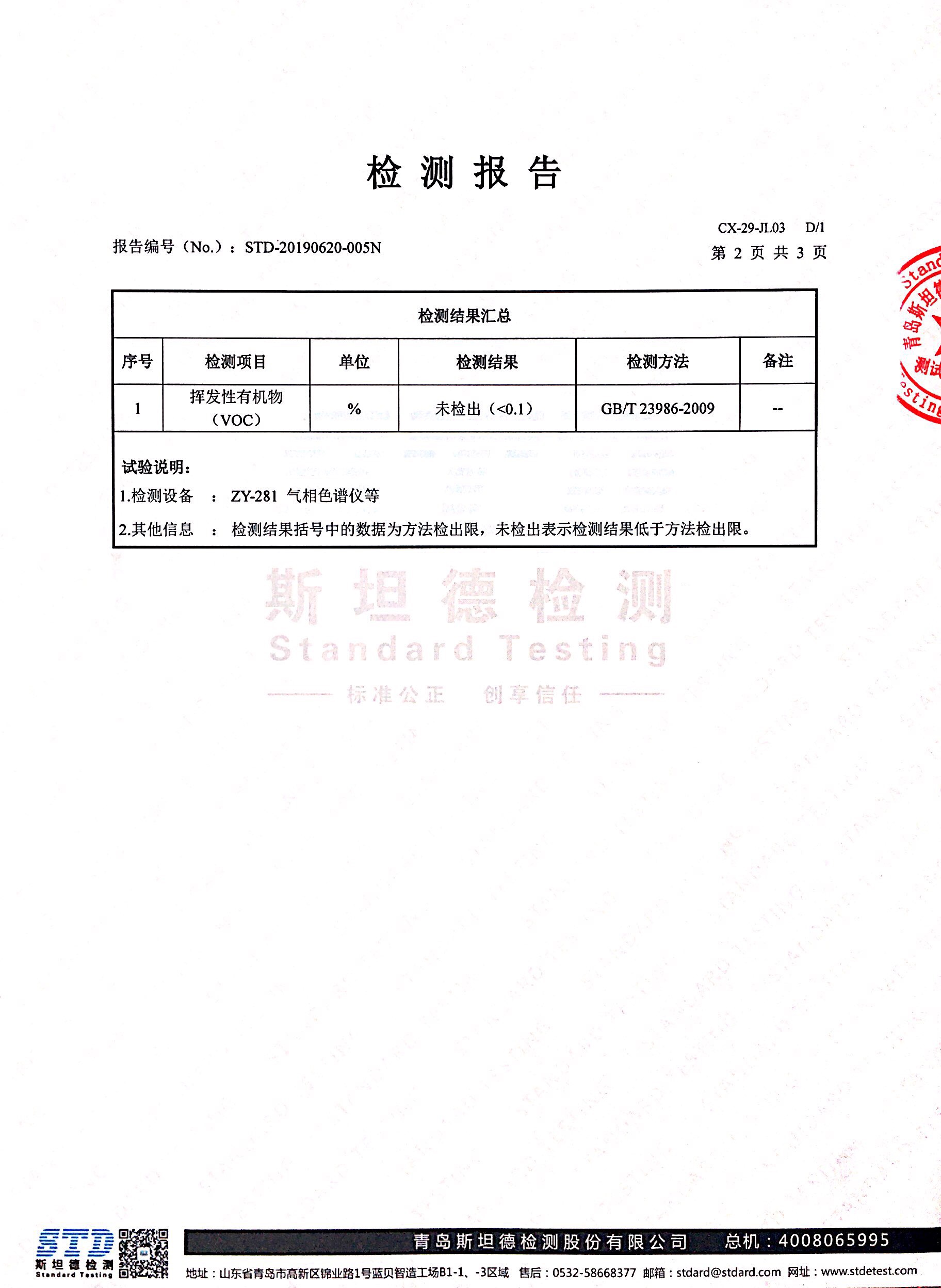 揮發(fā)性有機(jī)物voc檢測(cè)報(bào)告